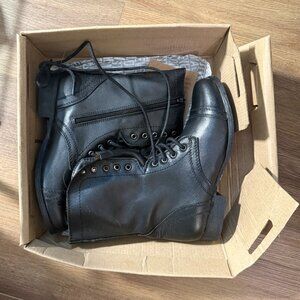 Womans Steven Madden Troopa Leather Boots